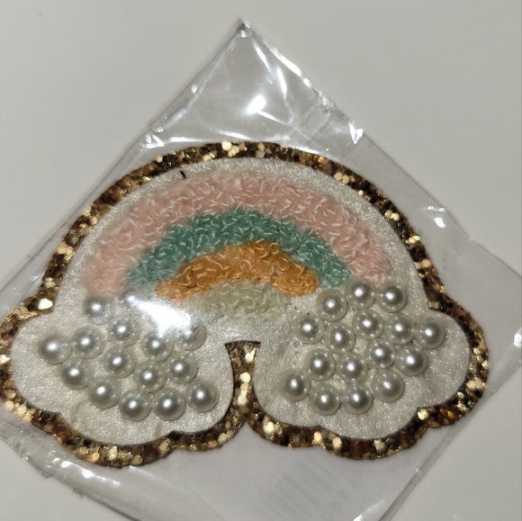 STONEY CLOVER LANE STICKER PATCH GLITTER PEARL Rainbow 🌈 NEW - Picture 1 of 2